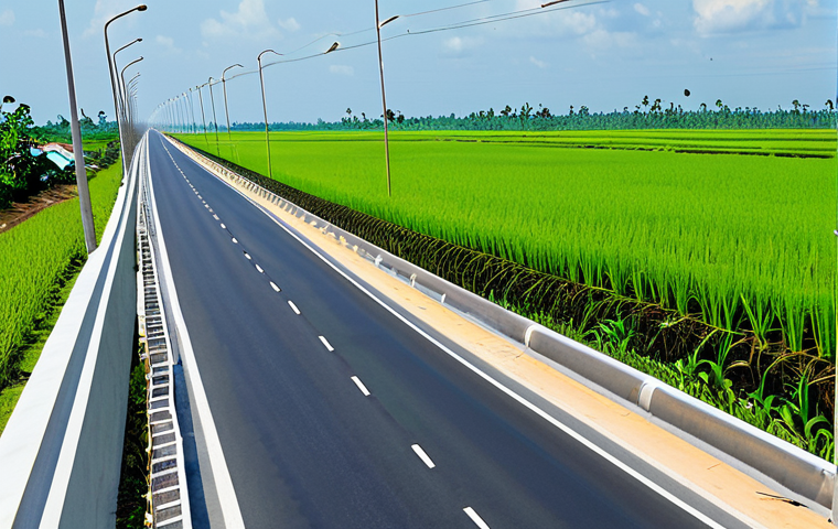 스마트 도로 시스템 - Smart Traffic Management**

"A bustling Hanoi street scene during rush hour, but the traffic flows s...