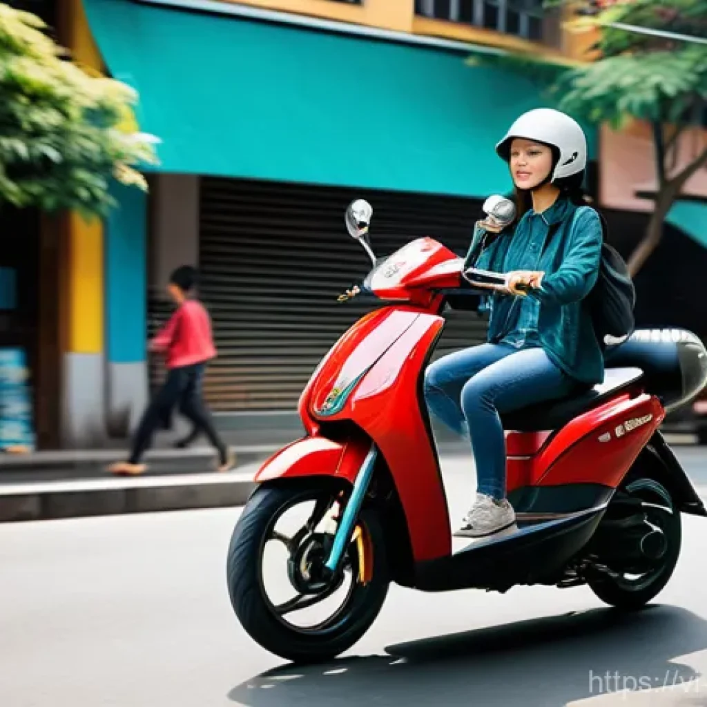 전기차 - **Urban Electric Harmony in Vietnam**
A bustling yet serene cityscape in Vietnam. The streets ar...